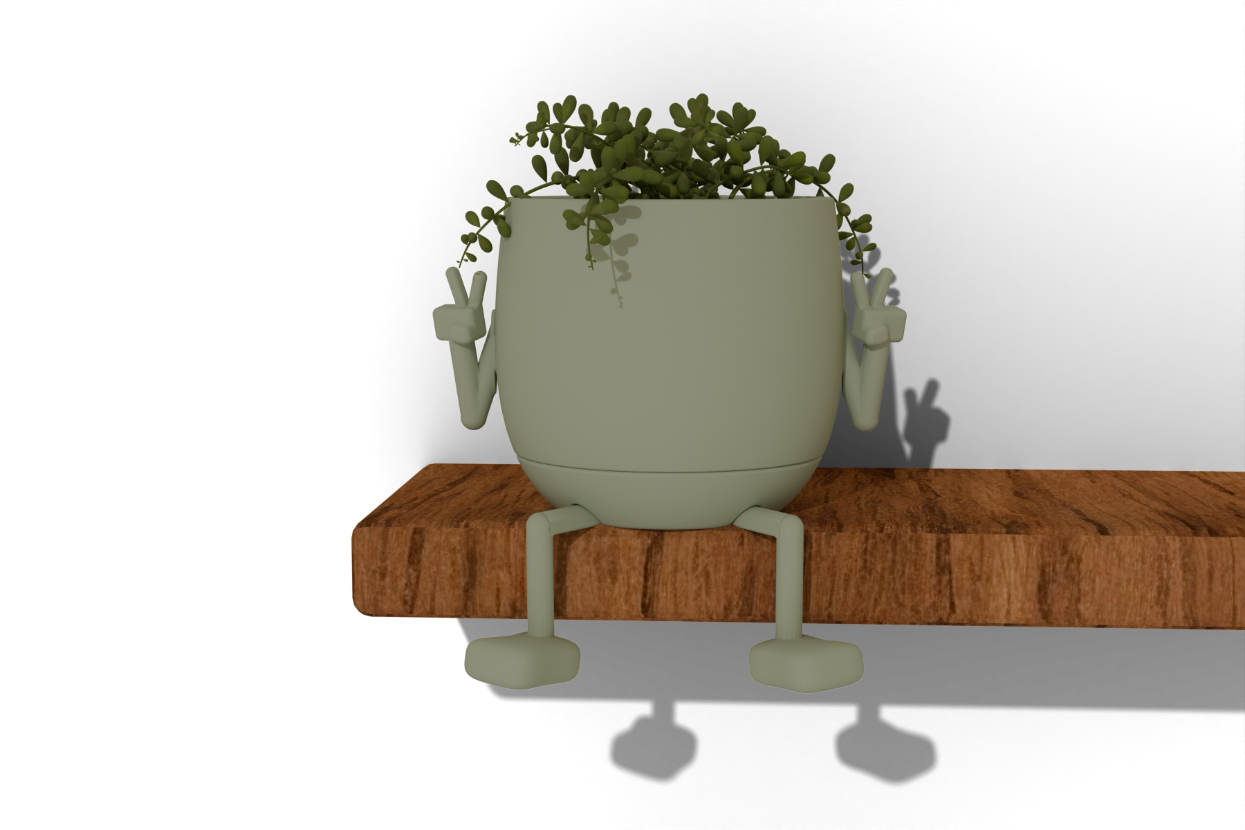 Planter Peeps planter on shelf